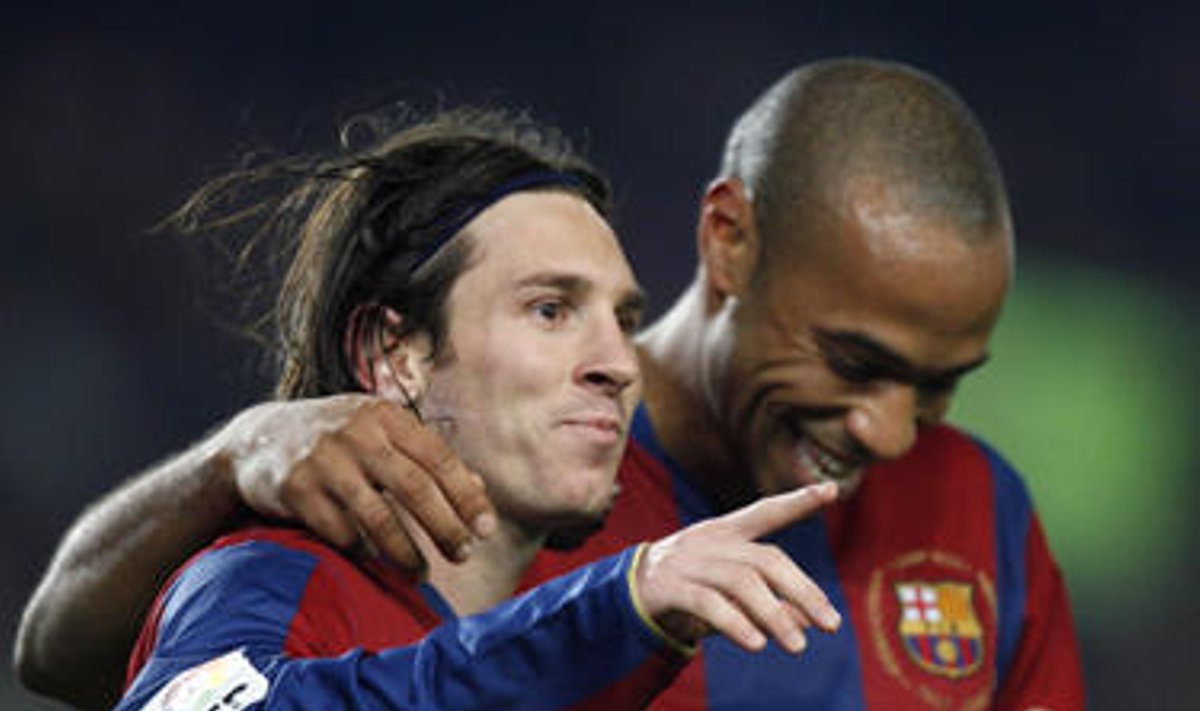 Lionelis Messi ir Thierry Henry ("Barcelona")