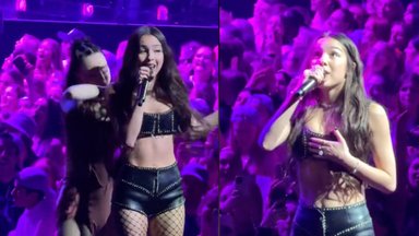 Atlikėja Olivia Rodrigo koncerto metu vos neapsinuogino: drabužis iškrėtė netikėtą pokštą