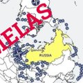 Melagingu žemėlapiu bando įrodyti, esą Rusiją iš visų pusių supa NATO karinės bazės