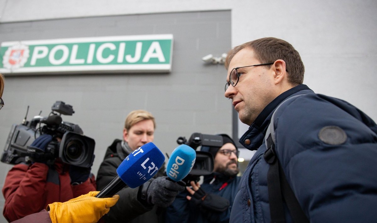 Vytautas Gapšys atvyko į Vilniaus apskrities vyriausiąjį policijos komisariatą