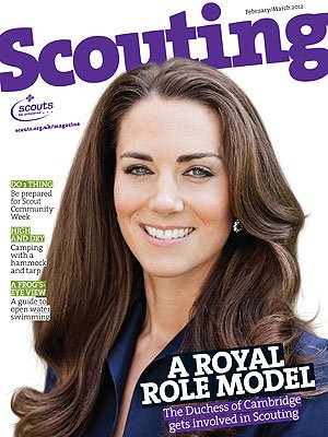 Kate Middleton ant žurnalo Scouting viršelio
