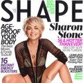 55-erių Sh. Stone pozuodama žurnalo viršeliui parodė savo tobulas kūno linijas