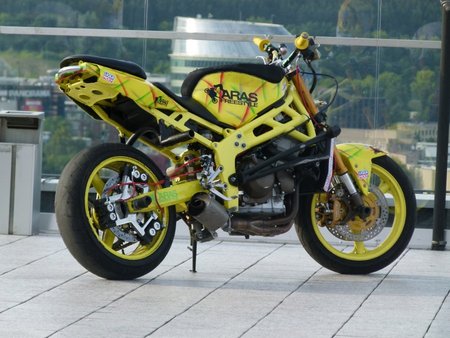 Motoakrobato Arūno Gibiežos motociklas