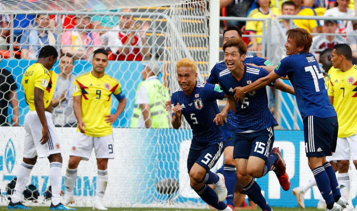 Pasaulio futbolo čempionatas: Kolumbija – Japonija