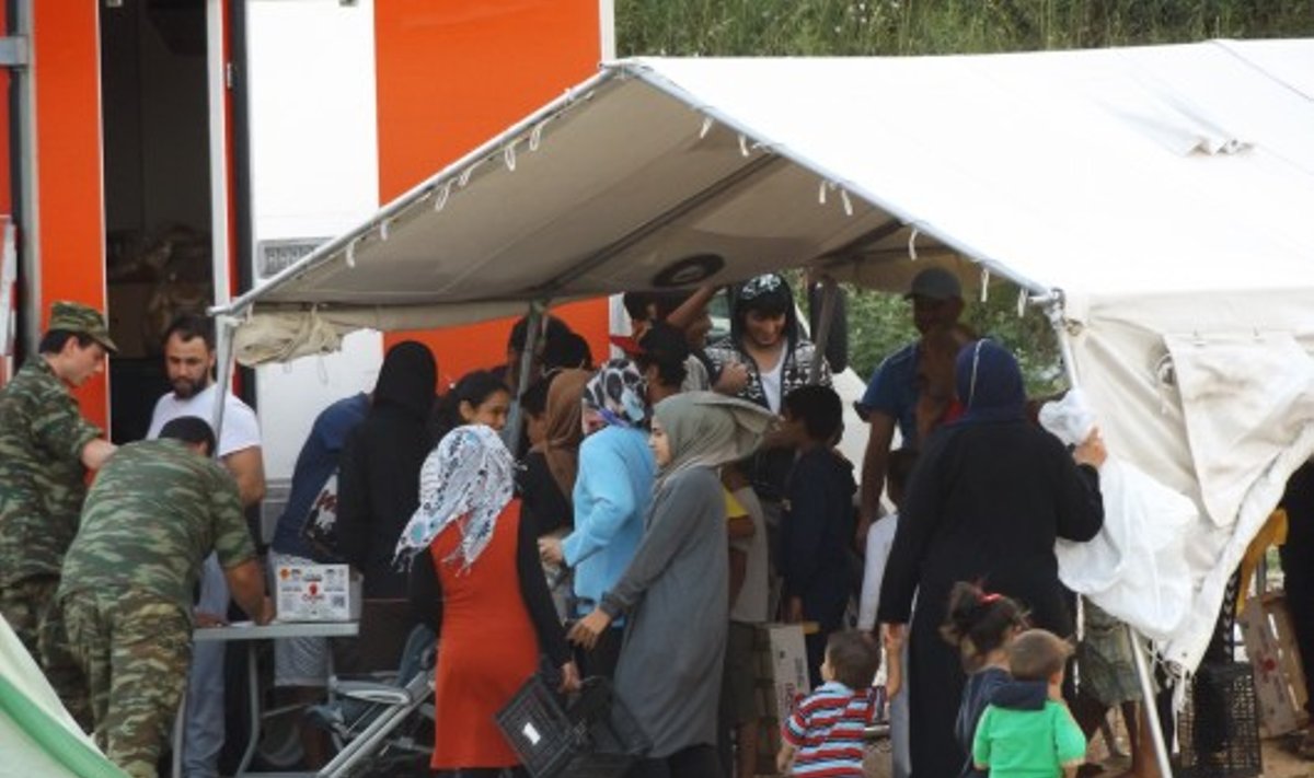 Pabėgėlių stovykla Kavalos mieste Graikijoje (E. Labanausko nuotr.)