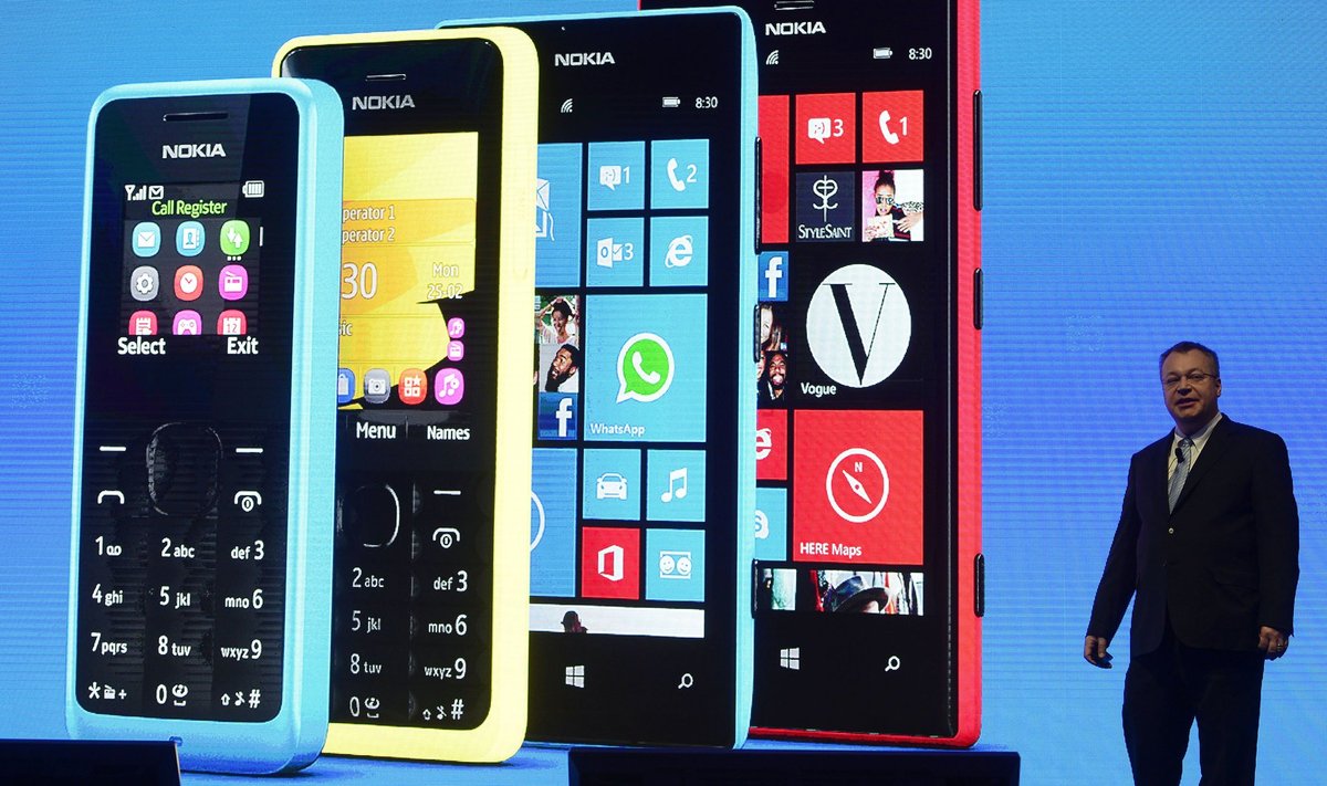 Stephenas Elopas pristato naujus "Nokia" telefonų modelius