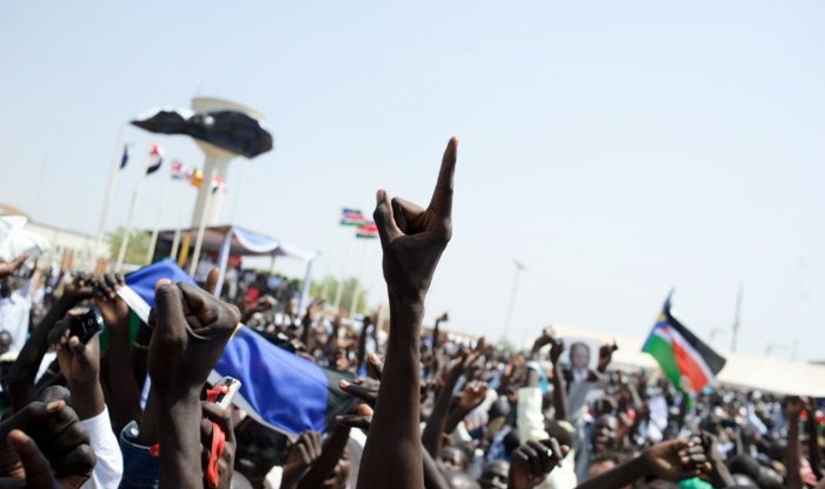 Sudaniečiai švenčia referendumo rezultatus, Pietų Sudanas