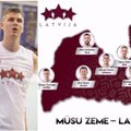 Kodėl Latvijos krepšininkų krūtines puošia trys žvaigždės?