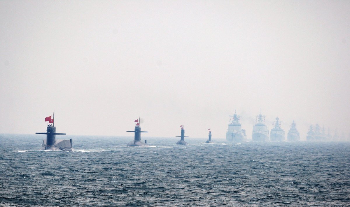 Kinijos laivų armada pažymi 60-ąsias šalies laivyno įkūrimo metines.