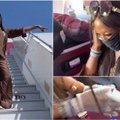 Keisti supermodelio Naomi Campbell įpročiai ir veiksmai lėktuvuose kitus keleivius palieka suglumusius