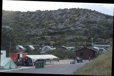 Pabėgėlių stovykla Kavalos mieste Graikijoje (E. Labanausko nuotr.)