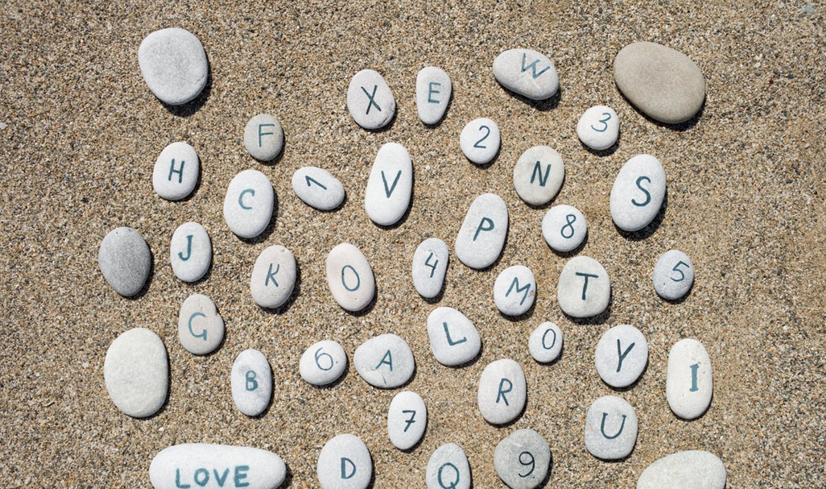 Letters on the stones