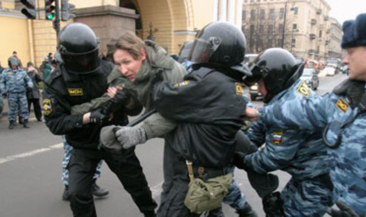 Opozicijos mitingas Sankt Peterburge