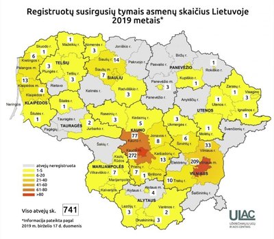 Lietuvos tymų žemėlapis
