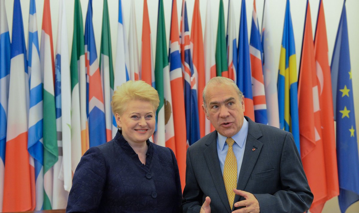 D. Grybauskaitė ir A. Gurria (Roberto Dačkaus nuotr.)
