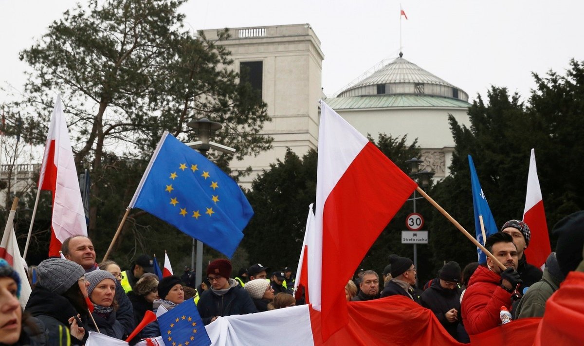 Protestai Lenkijoje