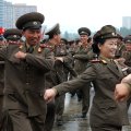 Узнав о новом звании Ким Чен Ына, солдаты пустились в пляс