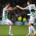 „Celtic“ futbolininkai Škotijoje iškovojo dar vieną pergalę, o lietuviškasis „Hearts“ klubas vėl pralaimėjo