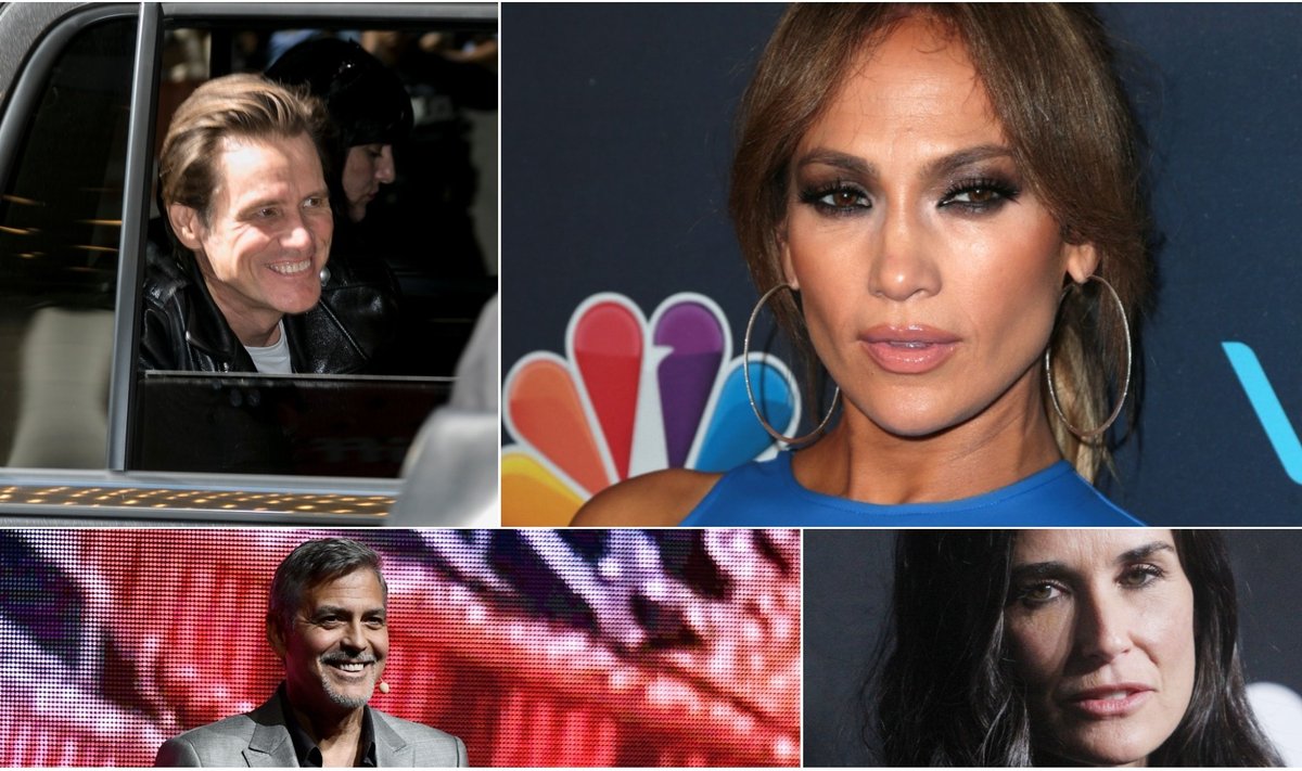 Jim Carrey,Jennifer Lopez, George Clooney, Demi Moore