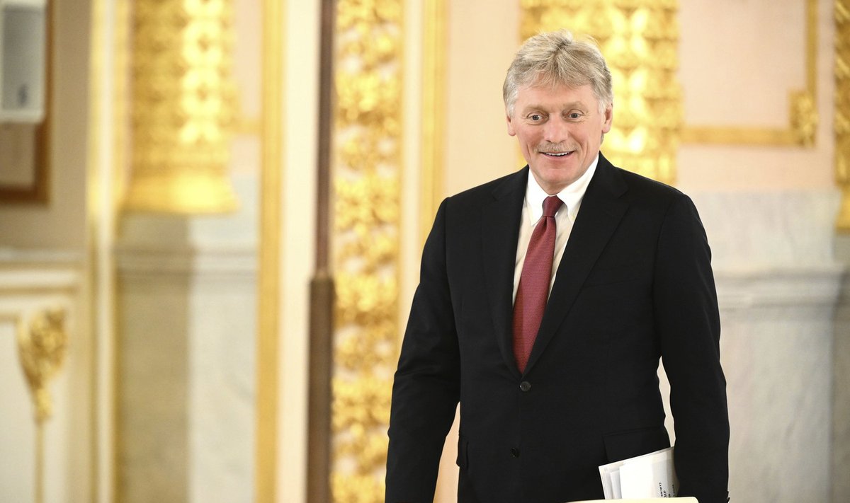 Kremliaus atstovas Dmitrijus Peskovas