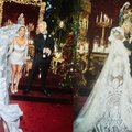 Italijoje surengtos prašmatnios ceremonijos metu susituokė Kourtney Kardashian ir Travisas Barkeris