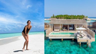 Agnė Jagelavičiūtė atostogoms pasirinko tą pačią Maldyvų salą, kurioje atostogauja Naomi Campbell ir kitos pasaulinės įžymybės