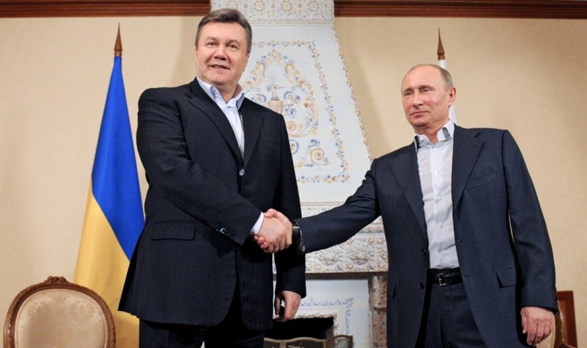 Viktoras Janukovyčius ir Vladimiras Putinas