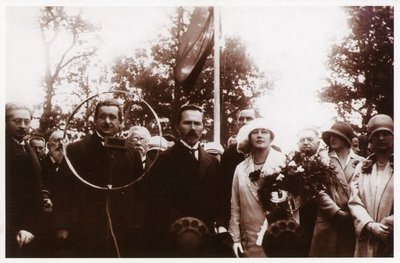 Atvirukas. 7-osios Lietuvos žemės ūkio ir pramonės parodos atidarymo iškilmės. Kaunas, 1928 m. birželio 28 d. Nacionalinis M. K. Čiurlionio dailės muziejus