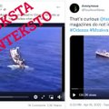 Socialiniuose tinkluose skęstančio laivo nuotrauka klaidingai susieta su Rusijos karinio laivo „Moskva“ nuskendimu.