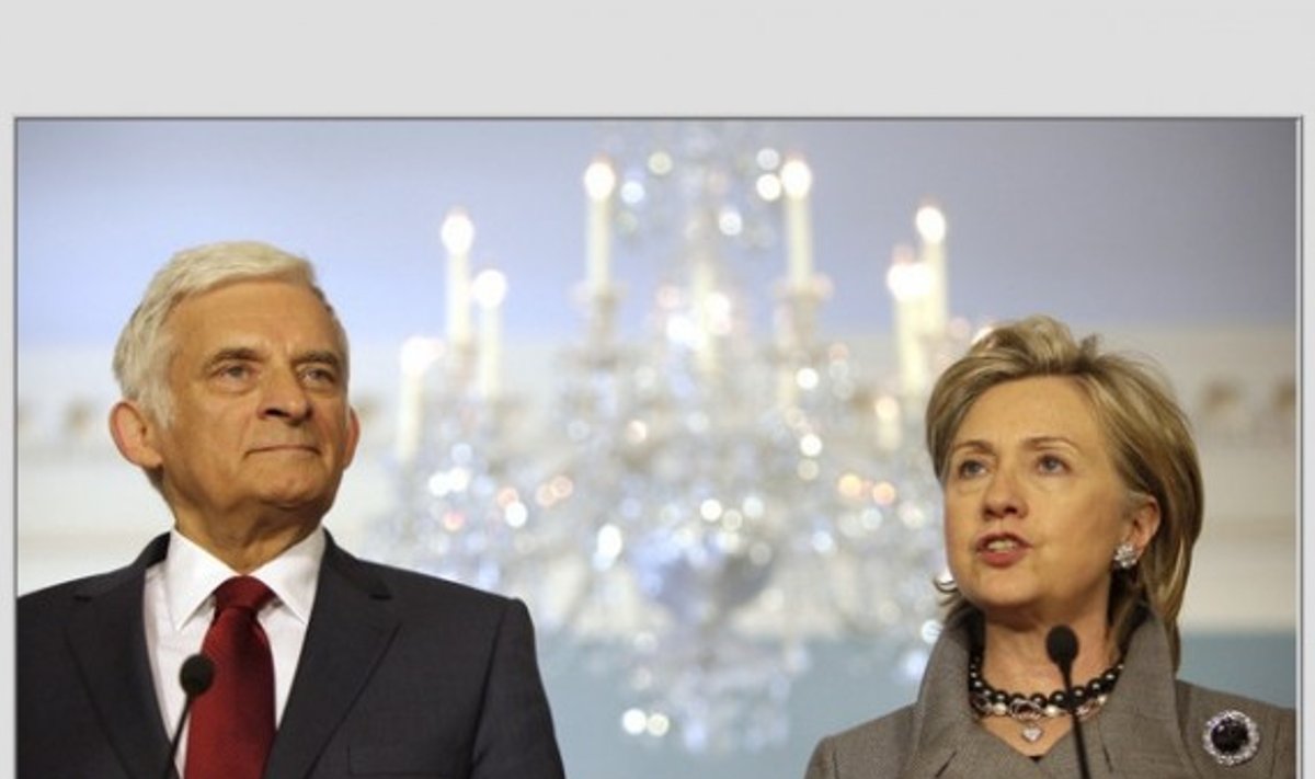 Jerzy Buzekas ir Hillary Clinton