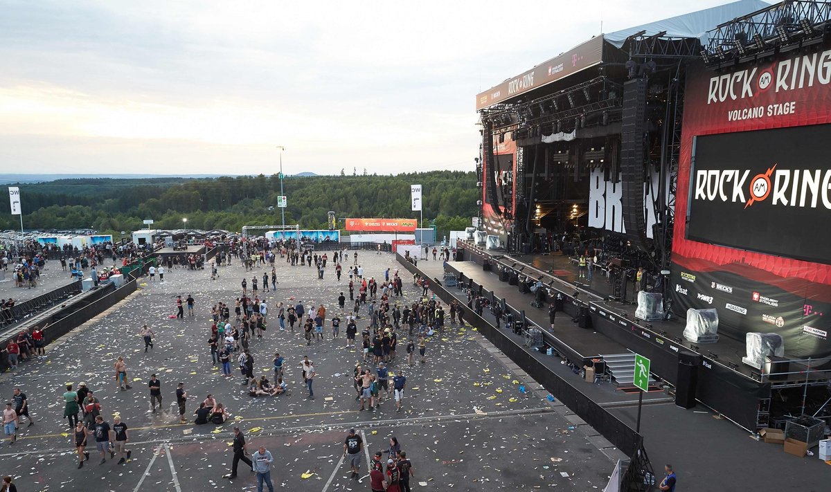 Vokietijoje evakuotas "Rock Am Ring" festivalis