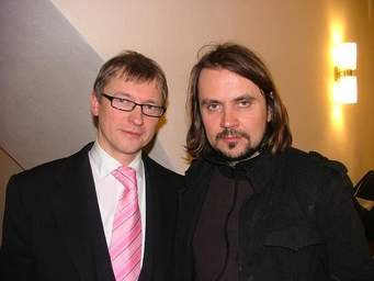 Gintaras Sodeika ir Oskaras Koršunovas. 2007 m.