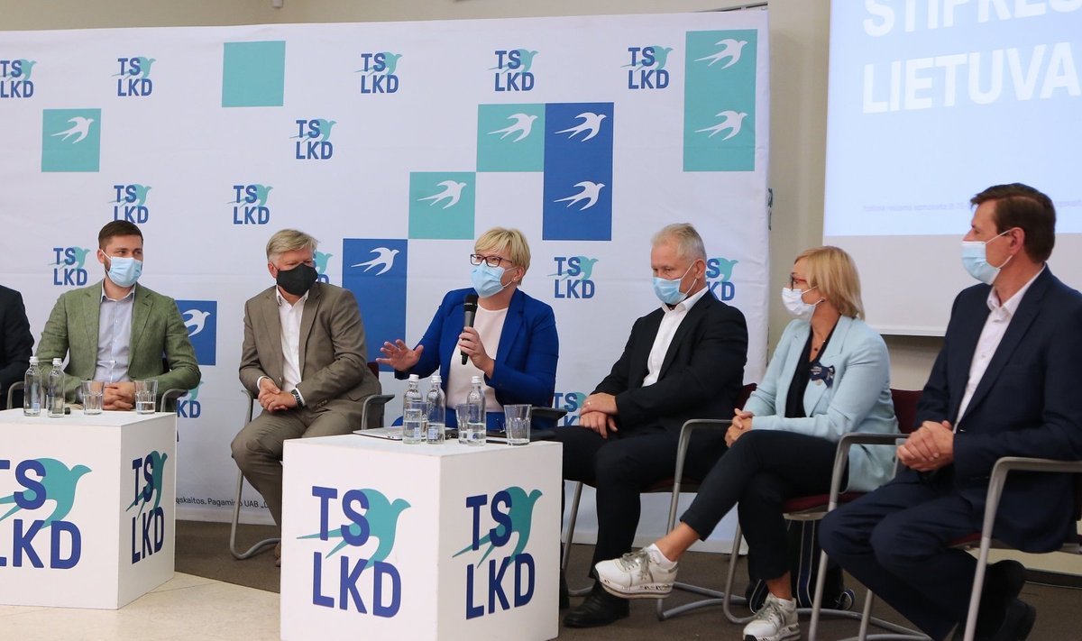 Klaipėdoje konservatoriai pristatė rinkimų programą ir kandidatus. E. Jankausko nuotr.