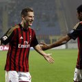 „Milan“ futbolininkai Italijoje iškovojo minimalią pergalę