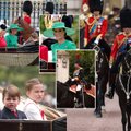 Karaliaus Karolio III gimtadienio parade pasirodžiusi Kate Middleton susirinkusiųjų dėmesį traukė ryškiu įvaizdžiu