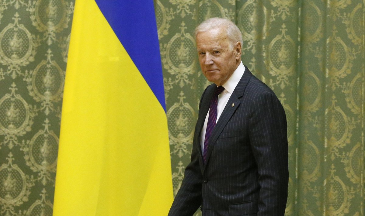 JAV viceprezidentas Joe Bidenas vieši Ukrainoje
