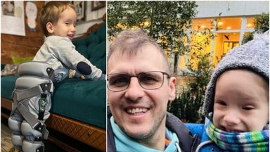 Dėl nevaikštančio trimečio Jonuko tėvai daro kiek gali – džiaugiasi patekę pas Vokietijos medikus, bet pagalbos reikia daugiau