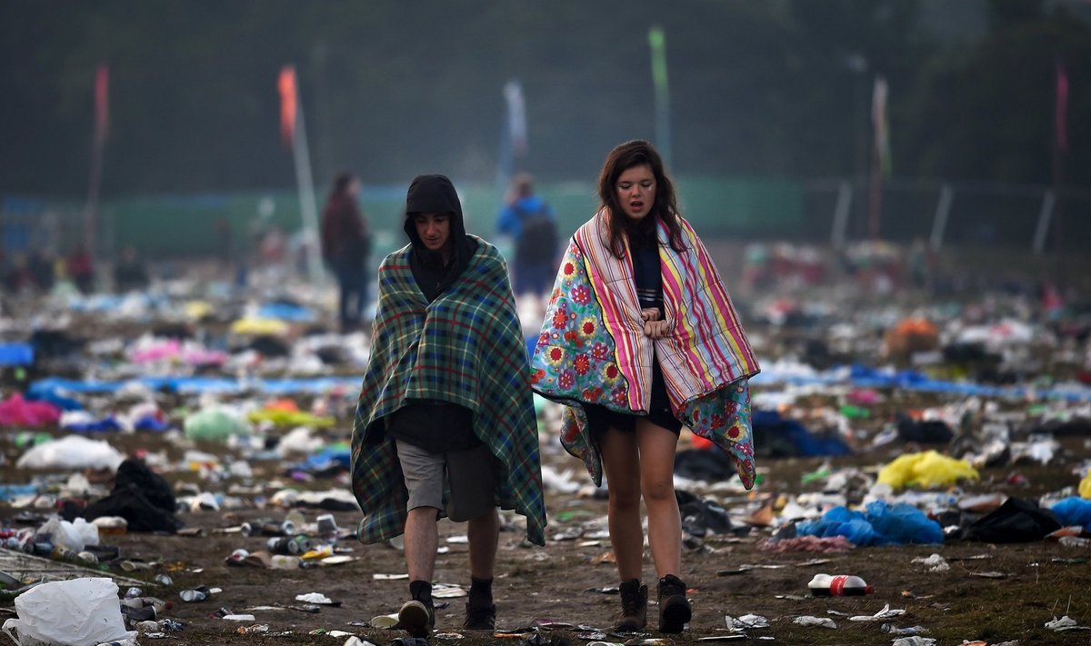 Vieta, kur vyko Glastonburio festivalis