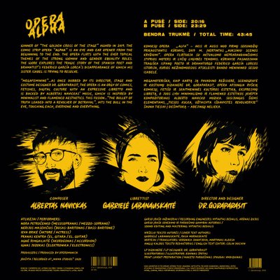 Opera"Alfa", vinilinės plokštelės viršelis