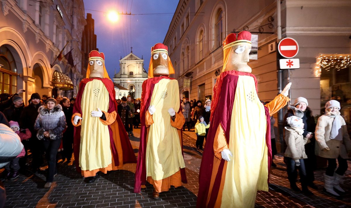 Tradicinė teatralizuota Trijų Karalių eisena Vilniuje