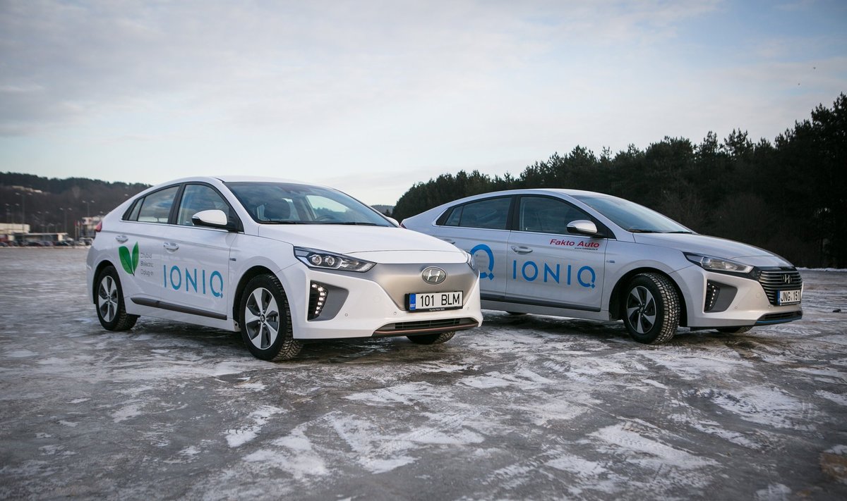 Elektrinis ir hibridinis "Hyundai IONIQ" modeliai