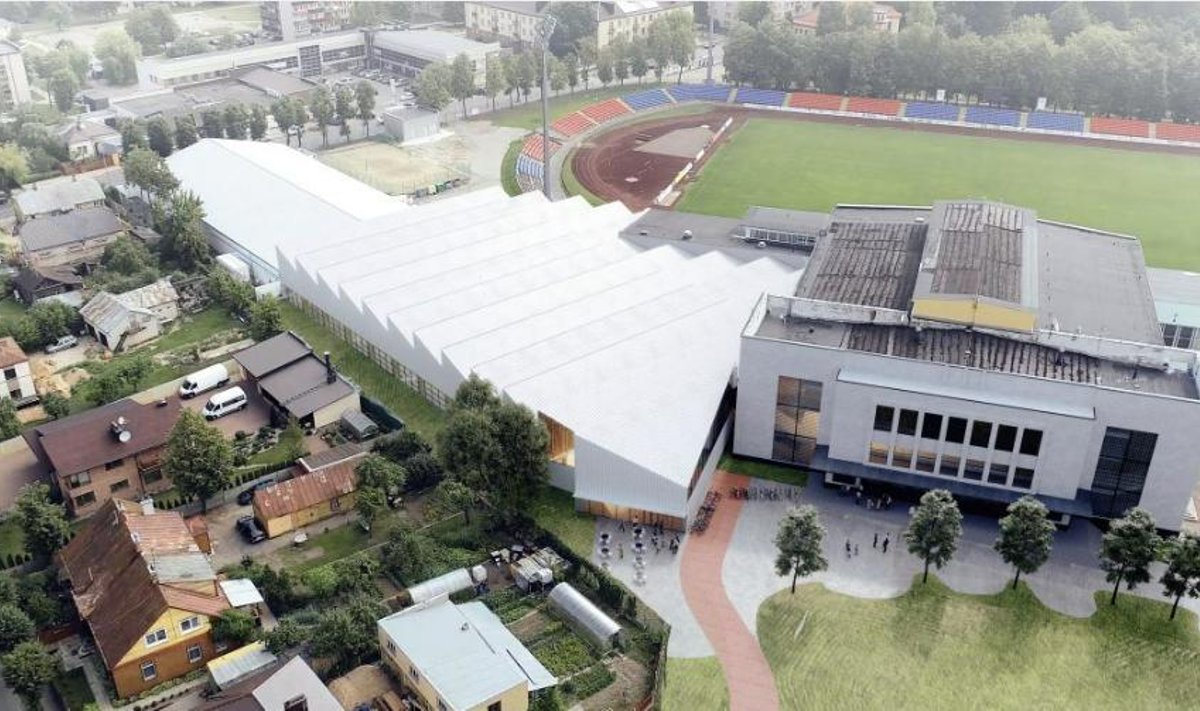 PST už 27 mln. eurų rekonstruos „Aukštaitijos“ sporto rūmus