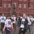 Maskvoje surengta D.Medvedevo šokiui skirta flashmobo akcija