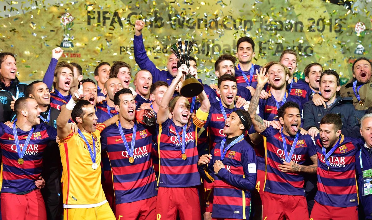 Barselonos futbolininkai – pasaulio čempionai