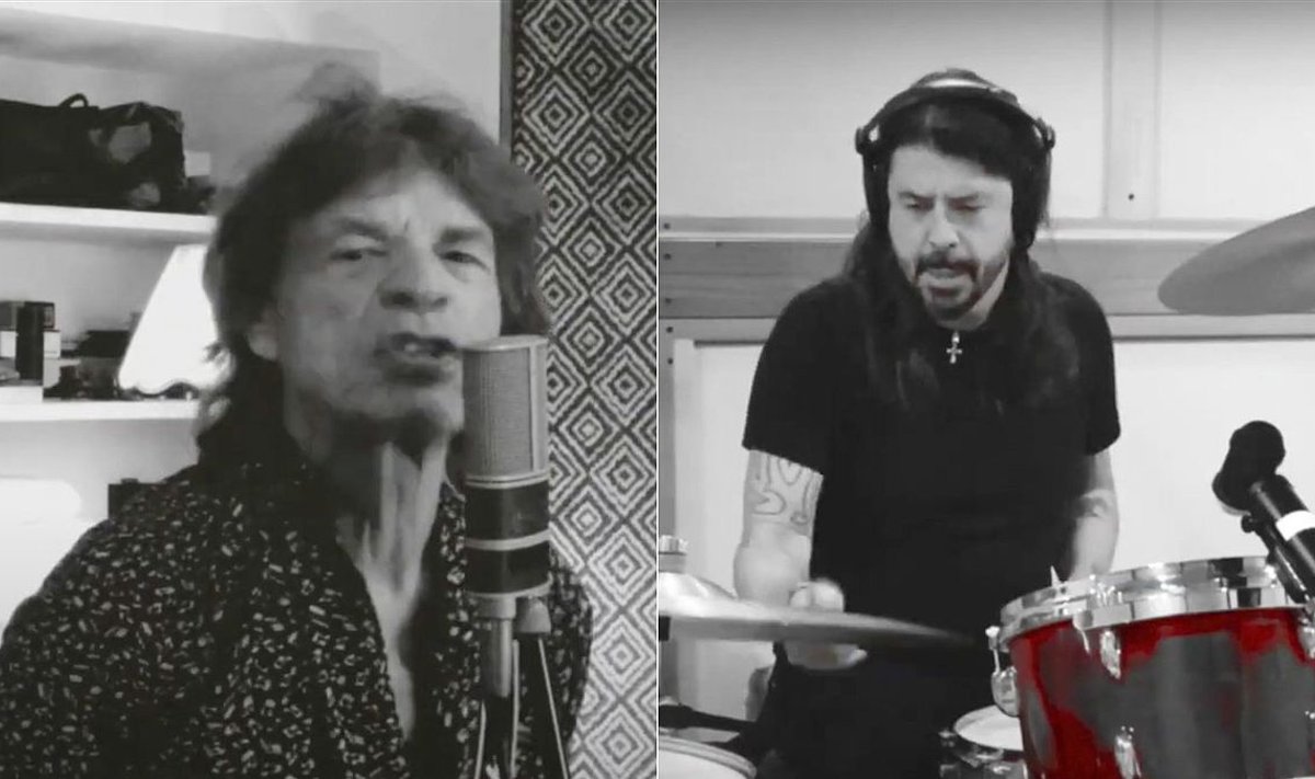 Tarp naujausių hitų – Micko Jaggerio ir Dave‘o Grohlo himnas
