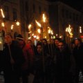 Minint Klaipėdos sukilimo metines minią sujaudino jauno patrioto žodžiai