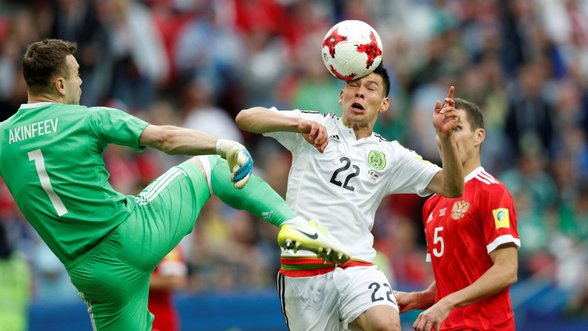 Į FIFA Konfederacijų taurės pusfinalį užtikrintai žengė Portugalija, meksikiečiai parklupdė Rusiją