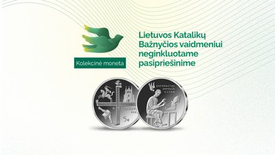 Kolekcinė moneta, skirta Lietuvos Katalikų Bažnyčios vaidmeniui neginkluotame pasipriešinime