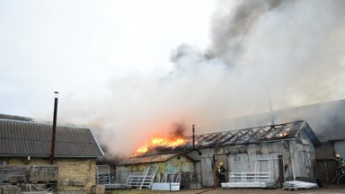 Panevėžyje esančiose metalo dirbtuvėse kilo gaisras: dūmai buvo matomi visame mieste