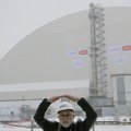 Ukraina surengė gaubto virš Černobylio reaktoriaus svarbaus etapo užbaigimo ceremoniją